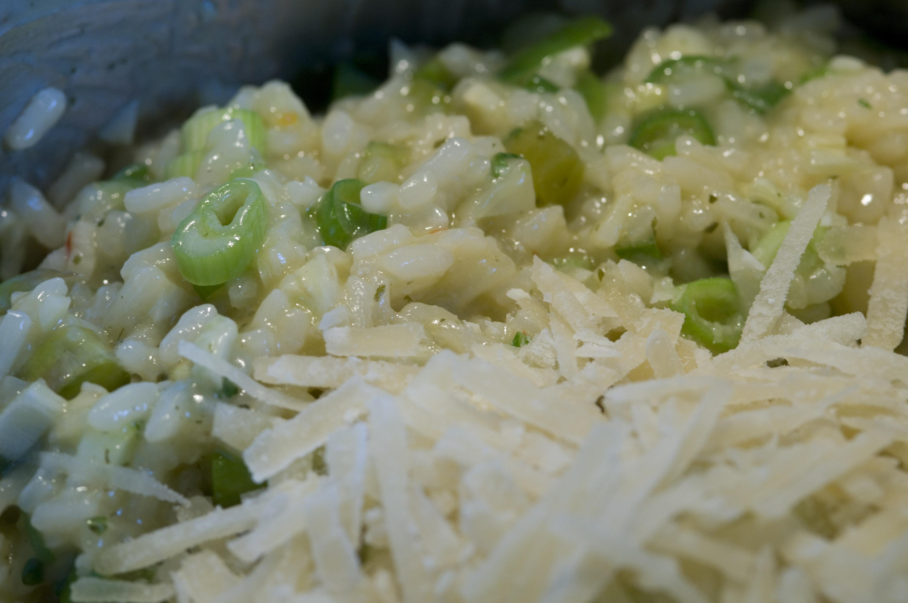 Risotto med forårsløg
